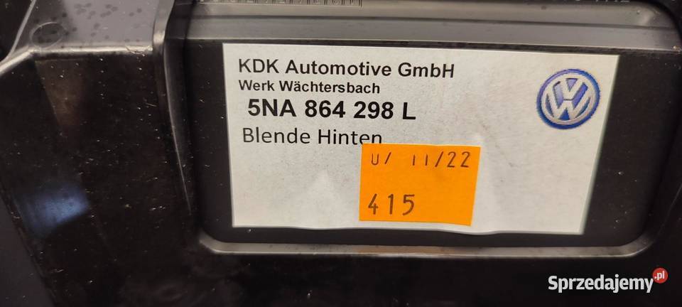 VW TIGUAN KRATKA TUNELU 5NA864298L 5NA819203 sprzedam
