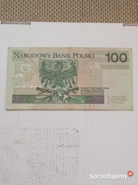 Banknot 100 Radar GC 749 5 947 1994r Siedlce