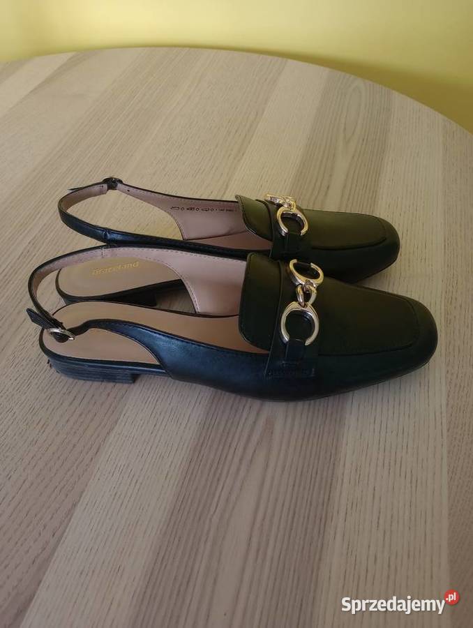 Klapki z paskiem czarny Szczecin