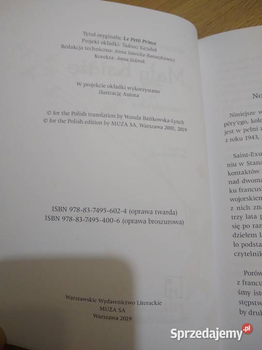 Antoine de SaintExupry Mały Książę Dłutów