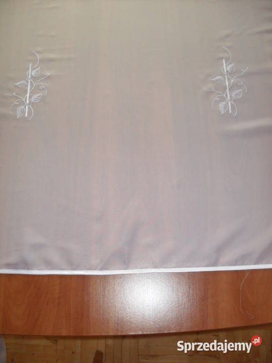firan gotowawoal biały 78 x 300 haft biały Wrocław