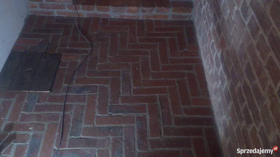 Posadzka z cegły podłoga ceglana rustykalne dolnośląskie Wrocław