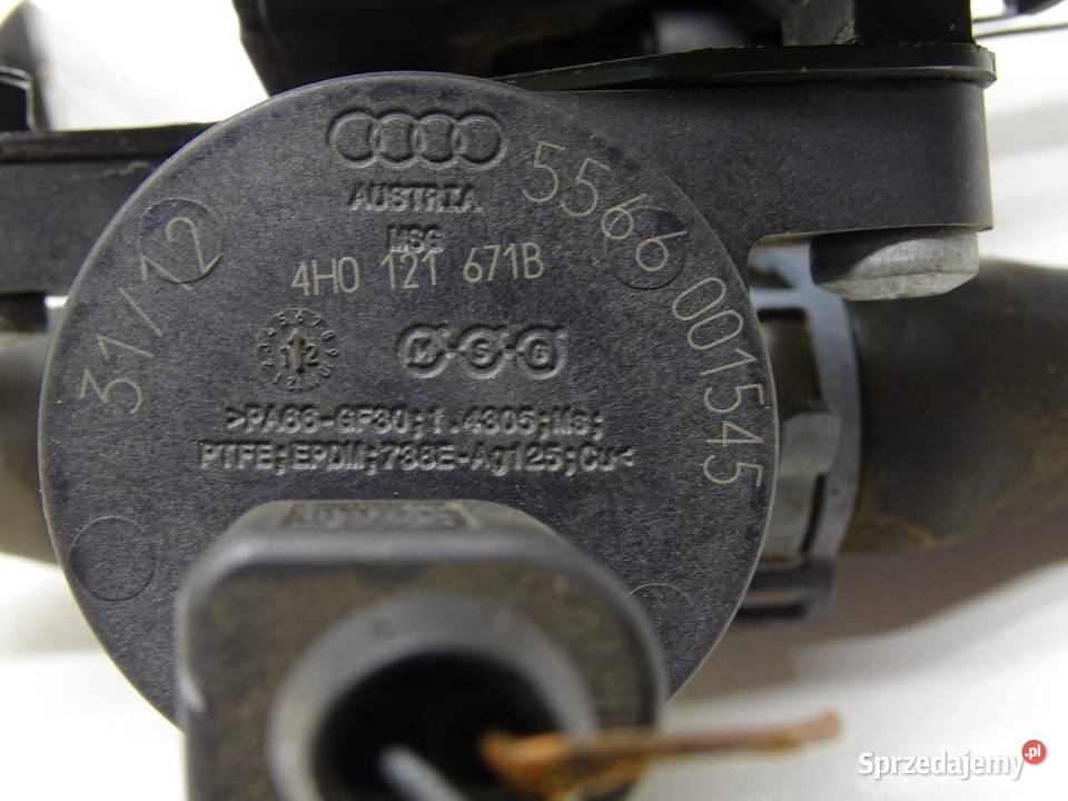 DODATKOWA POMPA WODY 4H0121671B AUDI A6 C7 A4 B8 Pompy wody