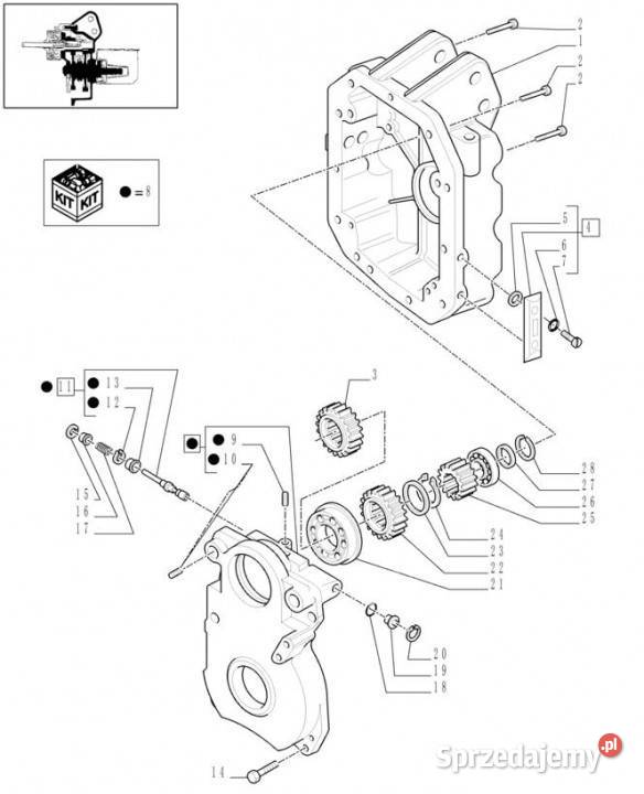 Holland T6010 Pokrywa 87673377 wielkopolskie