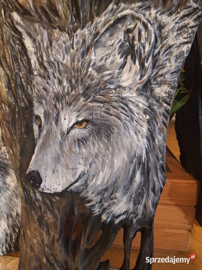 Płaskorzeźba wilk Strzyżów