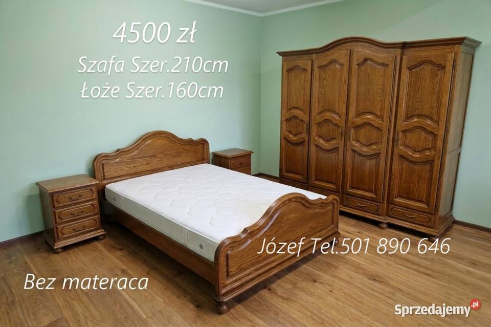 Piękna Sypialnia Dębowa meble sypialniane Pszczyna