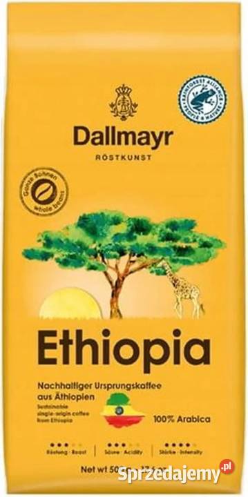 Kawa ziarnista DALLMAYR ETHIOPIA 500g x 3 15 dolnośląskie sprzedam