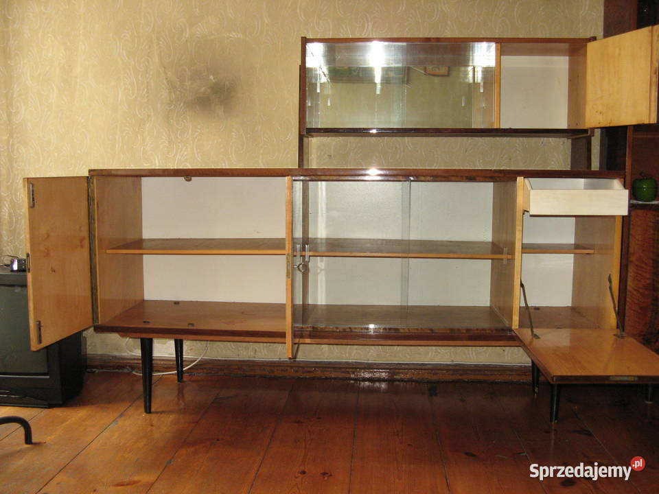 Komoda Kredens z nadstawką typ 548VarB PRL Szafy, regały, półki