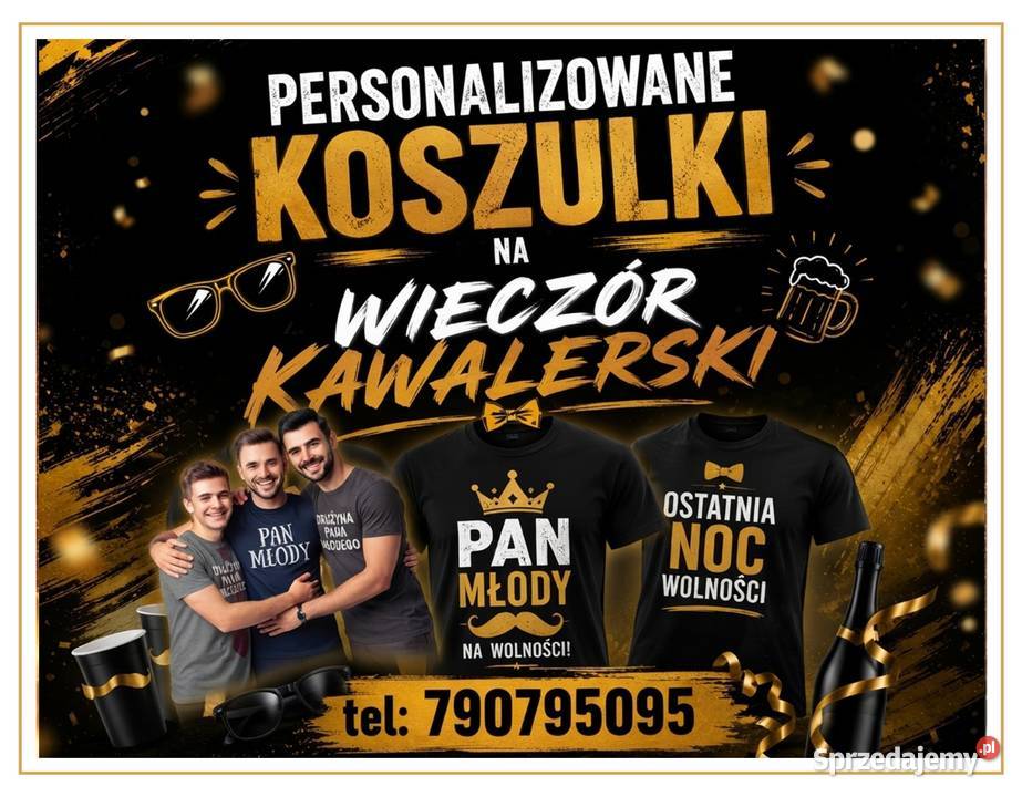 Personalizowane koszulki na wieczór kawalerski mazowieckie Warszawa