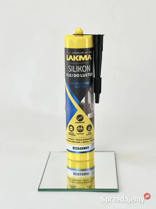 Klej do luster LAKMA silikon bezbarwny 300 ml