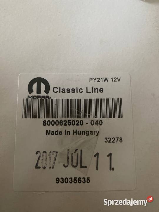 Żarówka pomarańczowa PY21W 12V 37 SZTUK Oświetlenie Pilzno