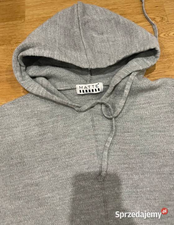 Świetny dzianinowy dres bluza krótka M śląskie
