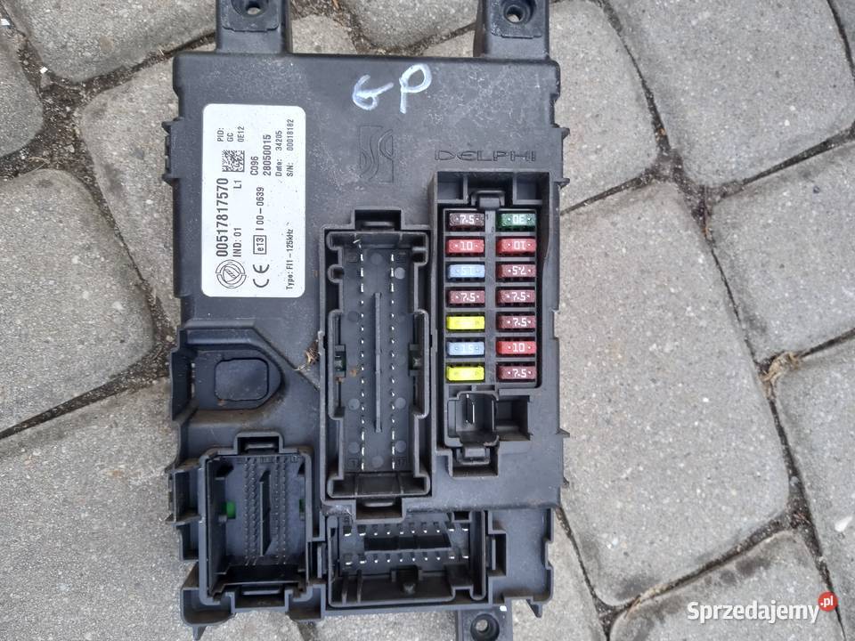 Fiat Punto Grande skrzynka bezpieczników Wodzisław Śląski