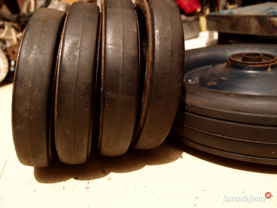Solidne kółka do wózka platformowego pełne fi Łódź sprzedam