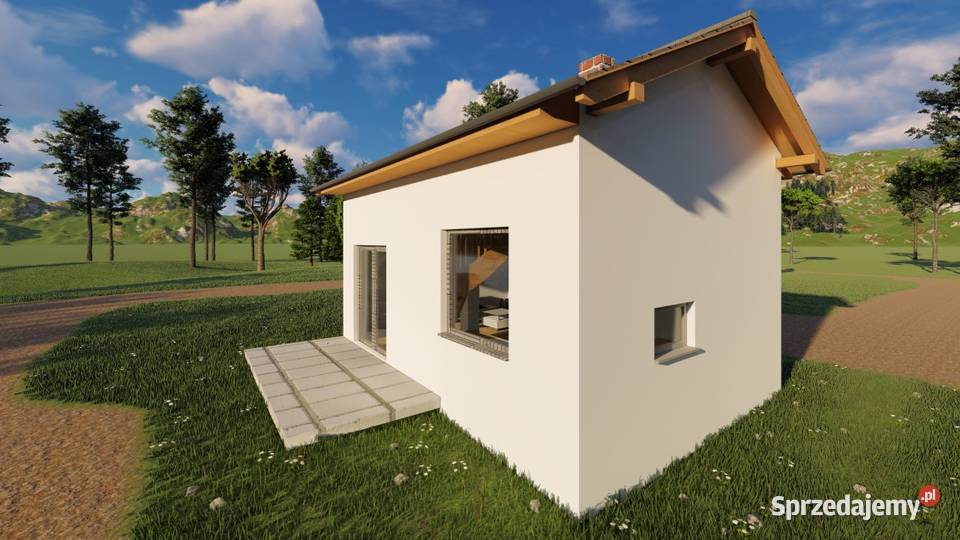 Projekt domu ZG47 na zgłoszenie 5m ROD Dom i Ogród Sosnowiec