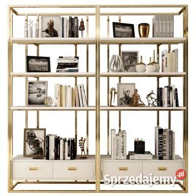 Regał złoty ze stali nierdzewnej Anew White Golkowice