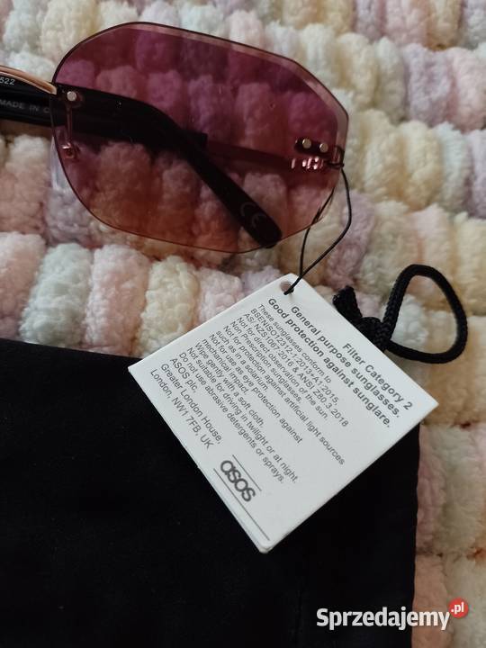 ASOS Ekskluzywne Okulary przeciwsłoneczne w etui Okulary Kraków sprzedam