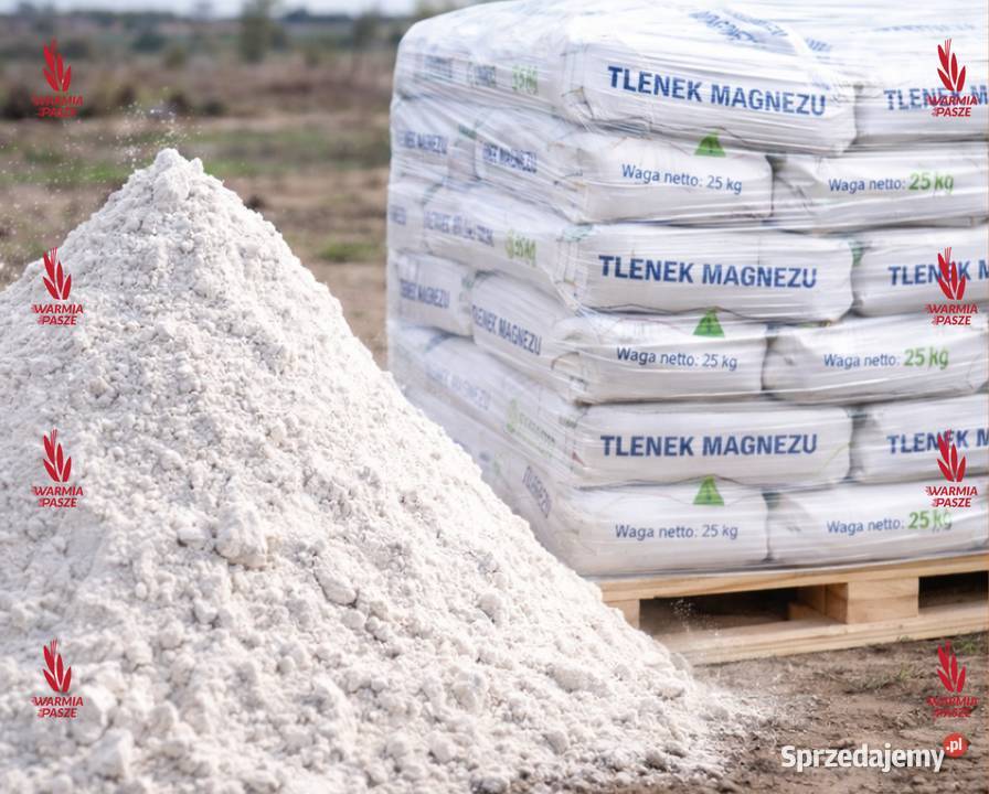 Tlenek Magnezu min 50 Mg paleta 1000 DOSTAWA Rolnictwo Olsztyn