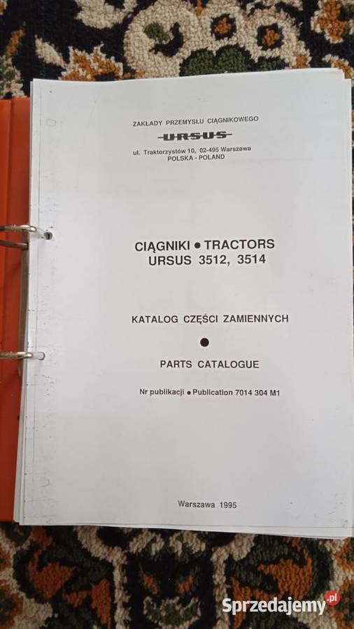 Katalog części zamiennych ciągnik rolniczy Ursus