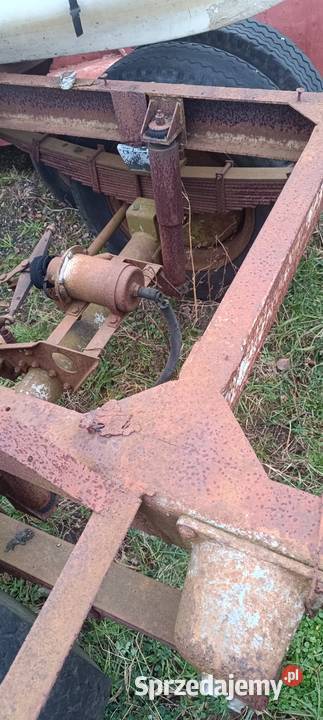Przyczepa do bali bel balotów siana słomy nieuszkodzony Przyczepy rolnicze Pajęczno