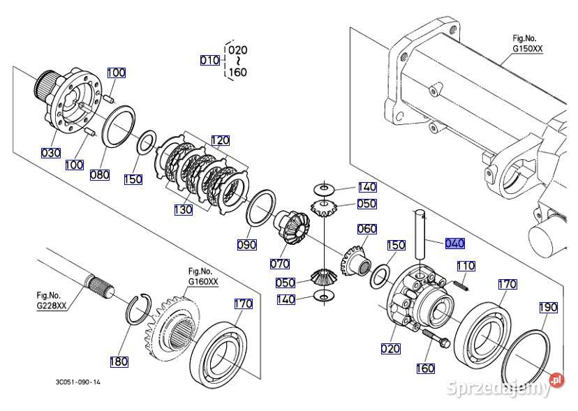 Kołek mechanizm różnicowy M7060 Kobylnica