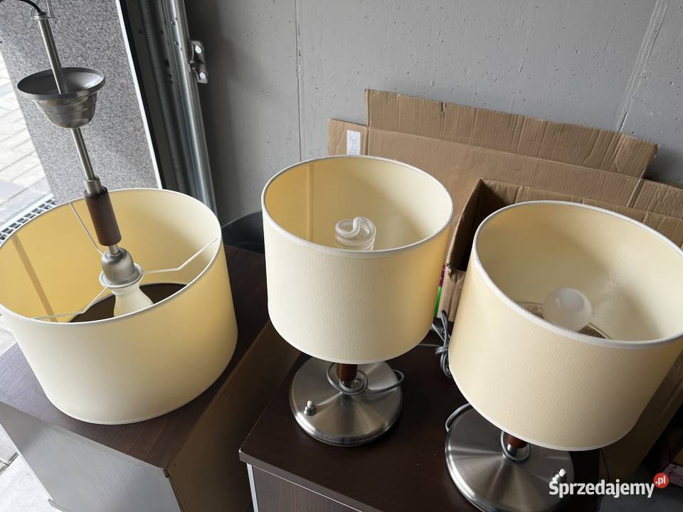 Lampa wisząca 2 lampki nocne komplet Kołobrzeg sprzedam