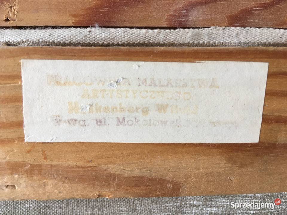 Witold Hackenberg dwa obrazy Stara Warszawa