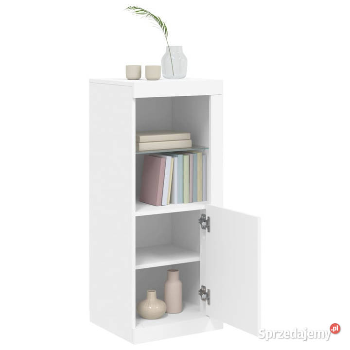 Szafka z oświetleniem LED biała 41x37x100 Pozostałe Warszawa