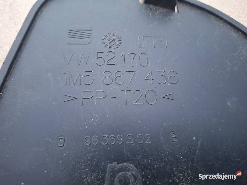 Zaślepka osłona lampy tył tylnej prawa Seat osobowe Przyborów sprzedam