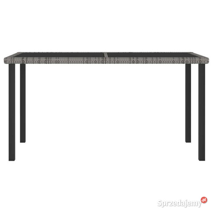 Stół ogrodowy jadalniany szary 140x70x73 rattan mazowieckie Warszawa sprzedam