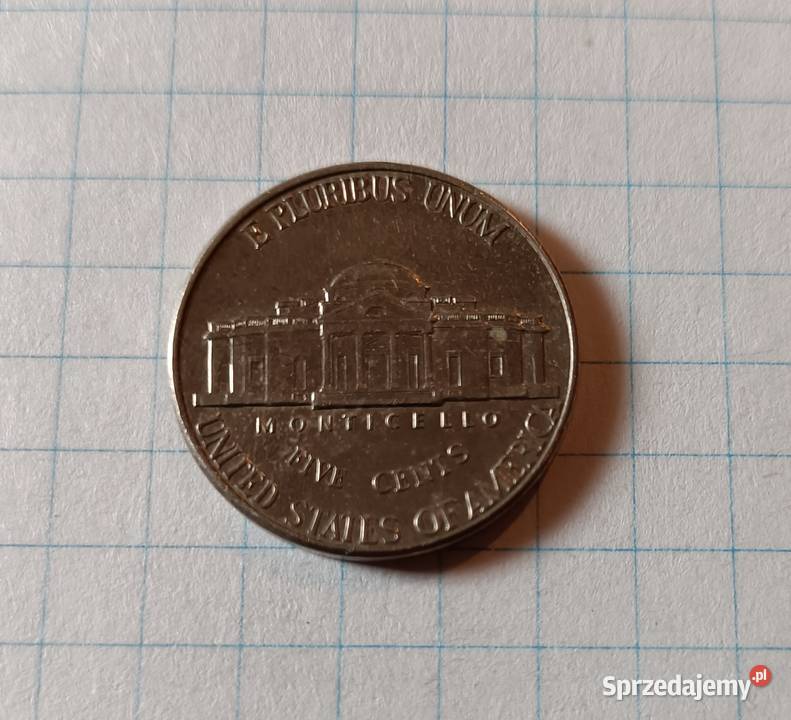 5 CENTÓW FIVE CENTS 2000 D USA Piszczac