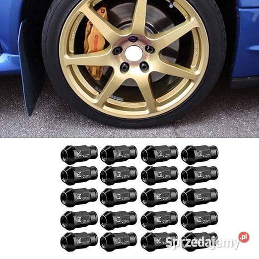 Zestaw 20 aluminiowych nakrętek D1 do felg kół Pruszków