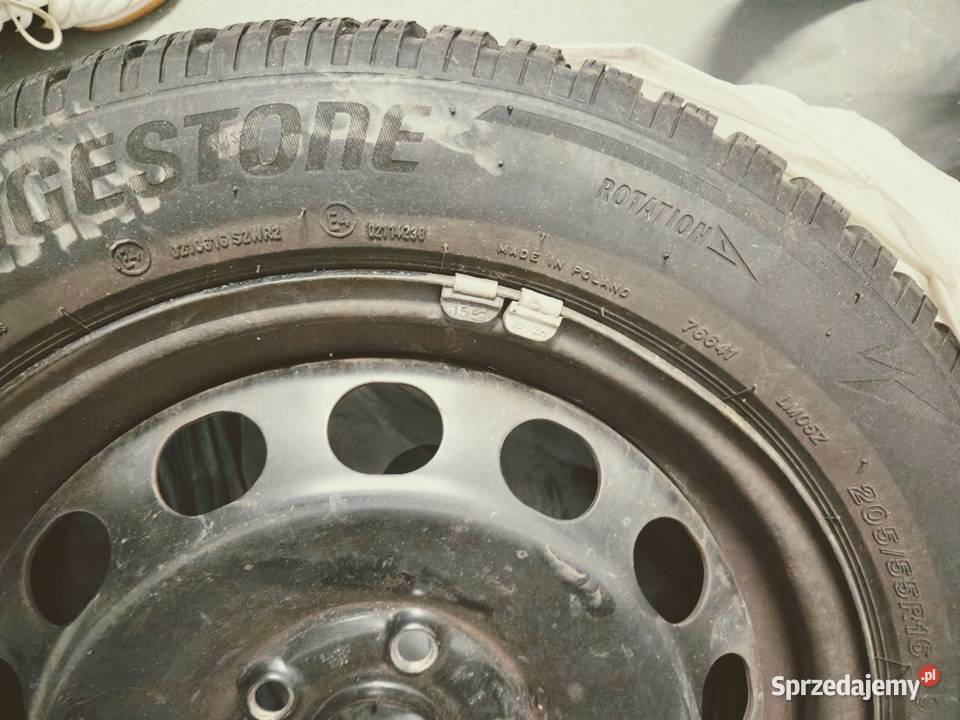 Opony z felgą zimowe Bridgestone Poznań sprzedam