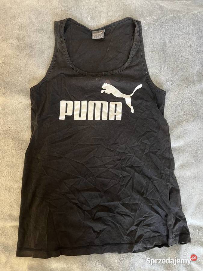 Puma koszulka top bluzka bez rękawów bezrękawnik czarny Jasło