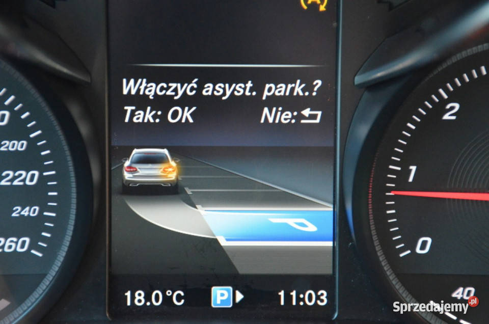 Mercedes C 220 22D 170 LED Navi StartStop czujnik deszczu Mercedes-Benz Kutno