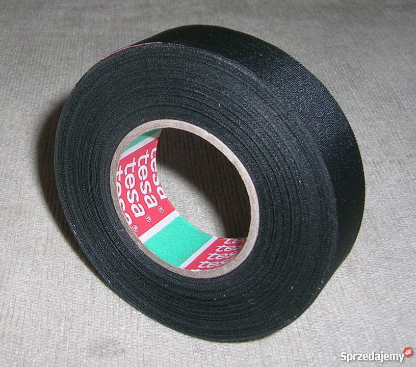 Taśma do wiązek czarna parciana 19mm 25m 300um