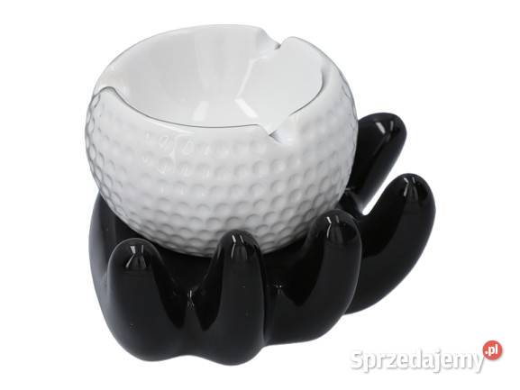 Popielniczka Ceramiczna z Czarną Dłonią Ostrowy nad Okszą