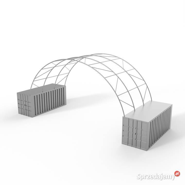Zadaszenie kontenerowe 10x6m PVC 900gm2 Magazynowanie dolnośląskie