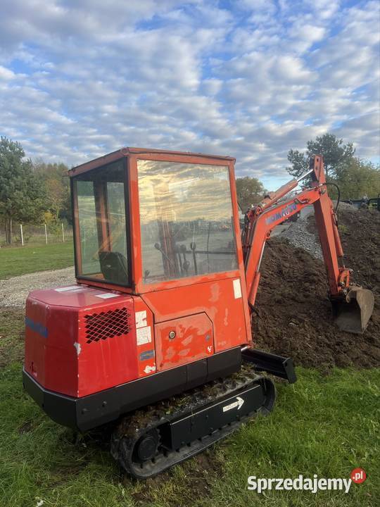 Minikoparka koparka Fai 212 Komatsu 1500 Gąsiennice Mielec