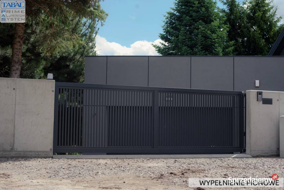 Brama aluminiowa przesuwna skrzydłowa Lublin