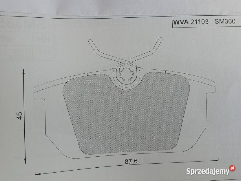 SM360 Klocki hamulcowe kpl tył ALFA ROMEO 145 Olsztyn