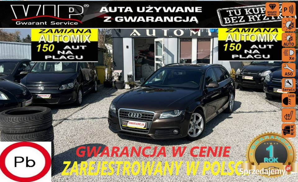 Audi A4 SPRZEDANY 18BenzDuża Navi Ledy Automix światła do jazdy dziennej dolnośląskie Świdnica