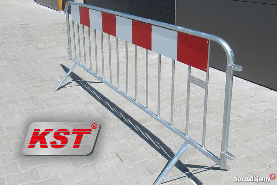 Ostrzegawcza barierka lekka BHP do ogrodzeń Katowice