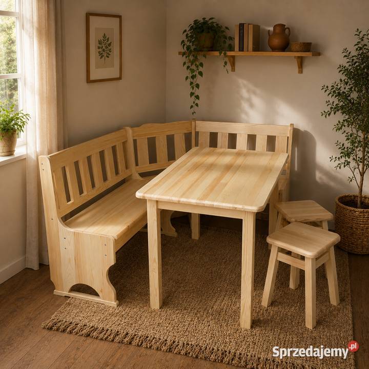 NAROŻNIK KUCHENNY ŁAWA NAROZNA ZESTAW 39 150cm małopolskie