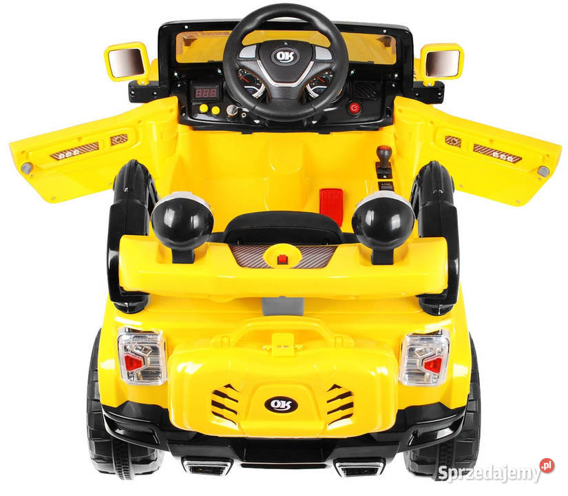 Autko terenowe JJ na akumulator dzieci Żółty Rowerki i pojazdy Łopuszno