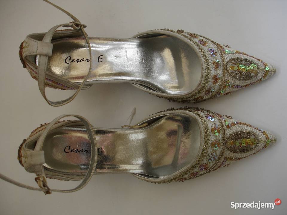 CESARE E Pantofle baleriny na obcasie na inna Zbylitowska Góra