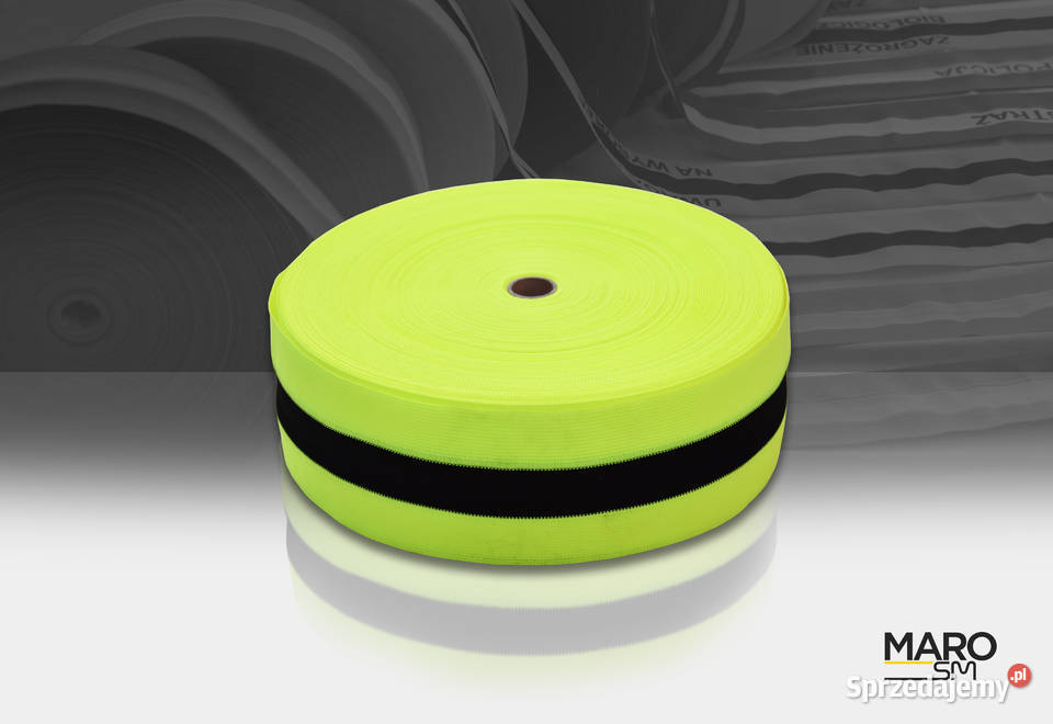 Taśma materiałowa fluorescencyjna 100 m Zielona Góra sprzedam