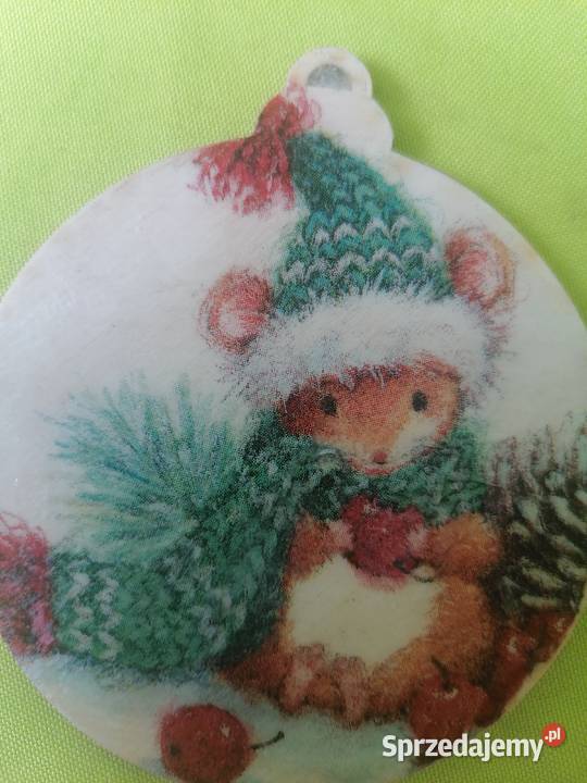 zawieszka drewniana bombka 85 wiewiórka Sierpc