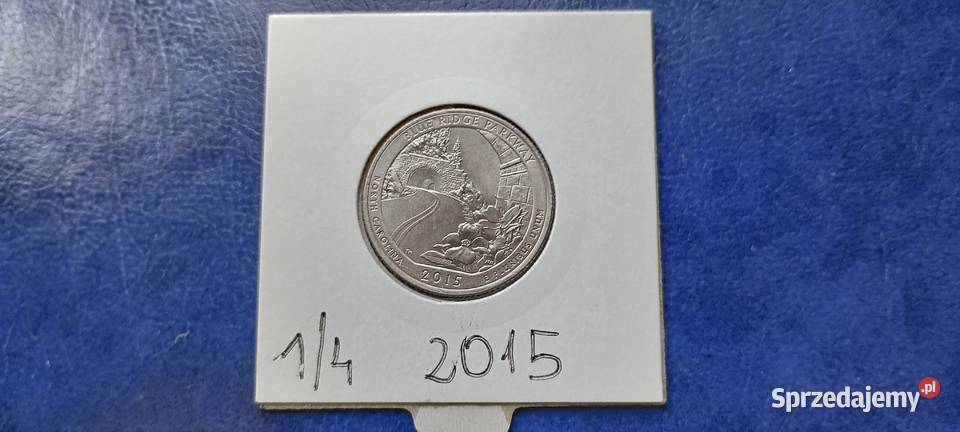 Stare monety 25 cent 2015 USA 11 Lesko