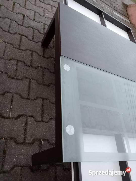 Stolik kawowy Venge ciemny brąz stelaż metalowy Jaworzno